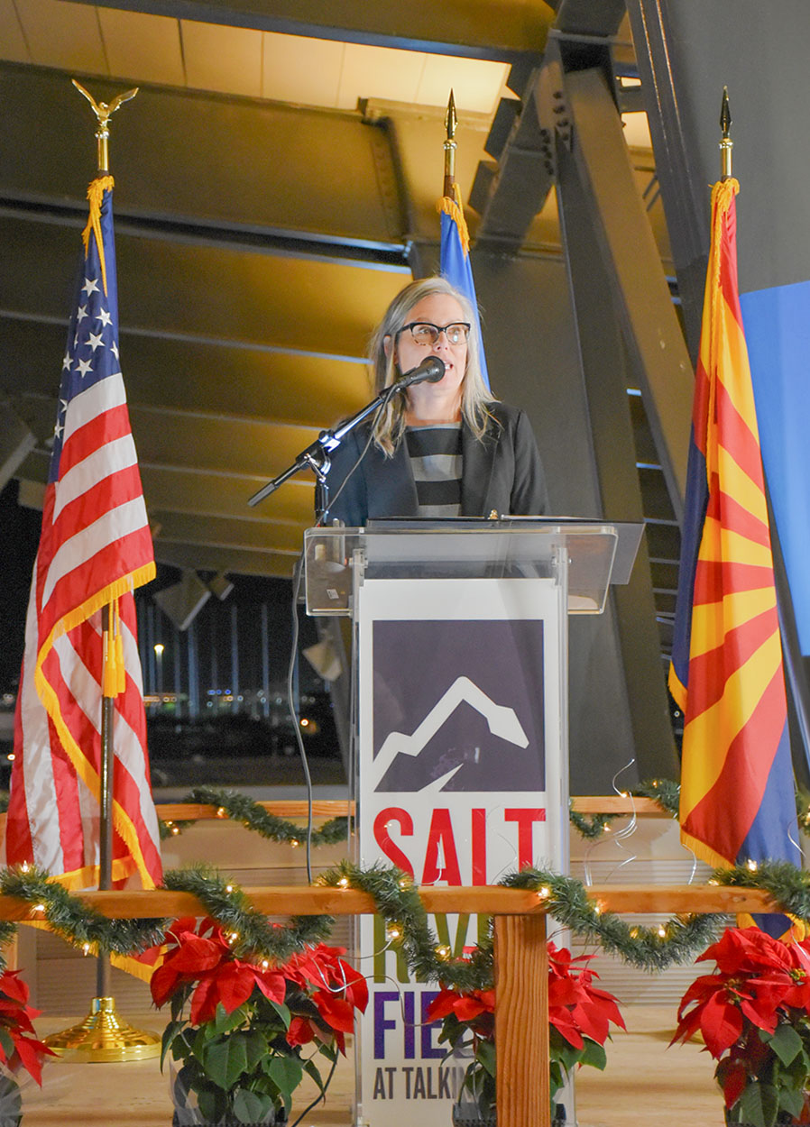 Arizona Governor Katie Hobbs Speaks at Salt River Shares 2024