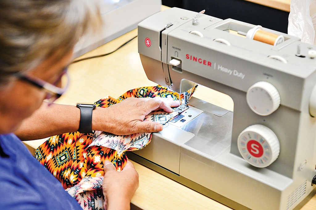 Caregivers Create Ribbon Skirts for the Community