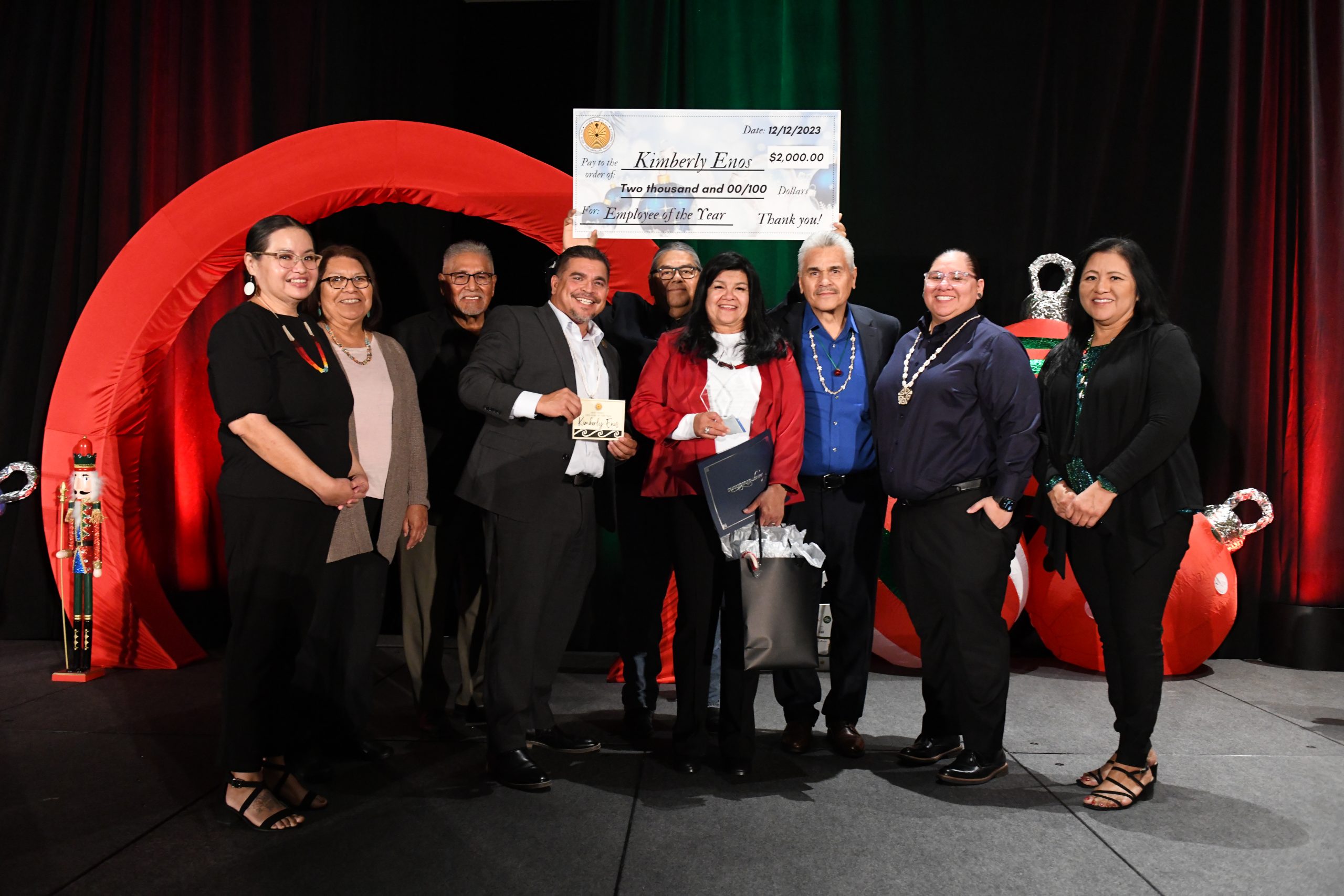 Kimberly Enos Recognized as Employee of the Year at Annual Employee Holiday Luncheon
