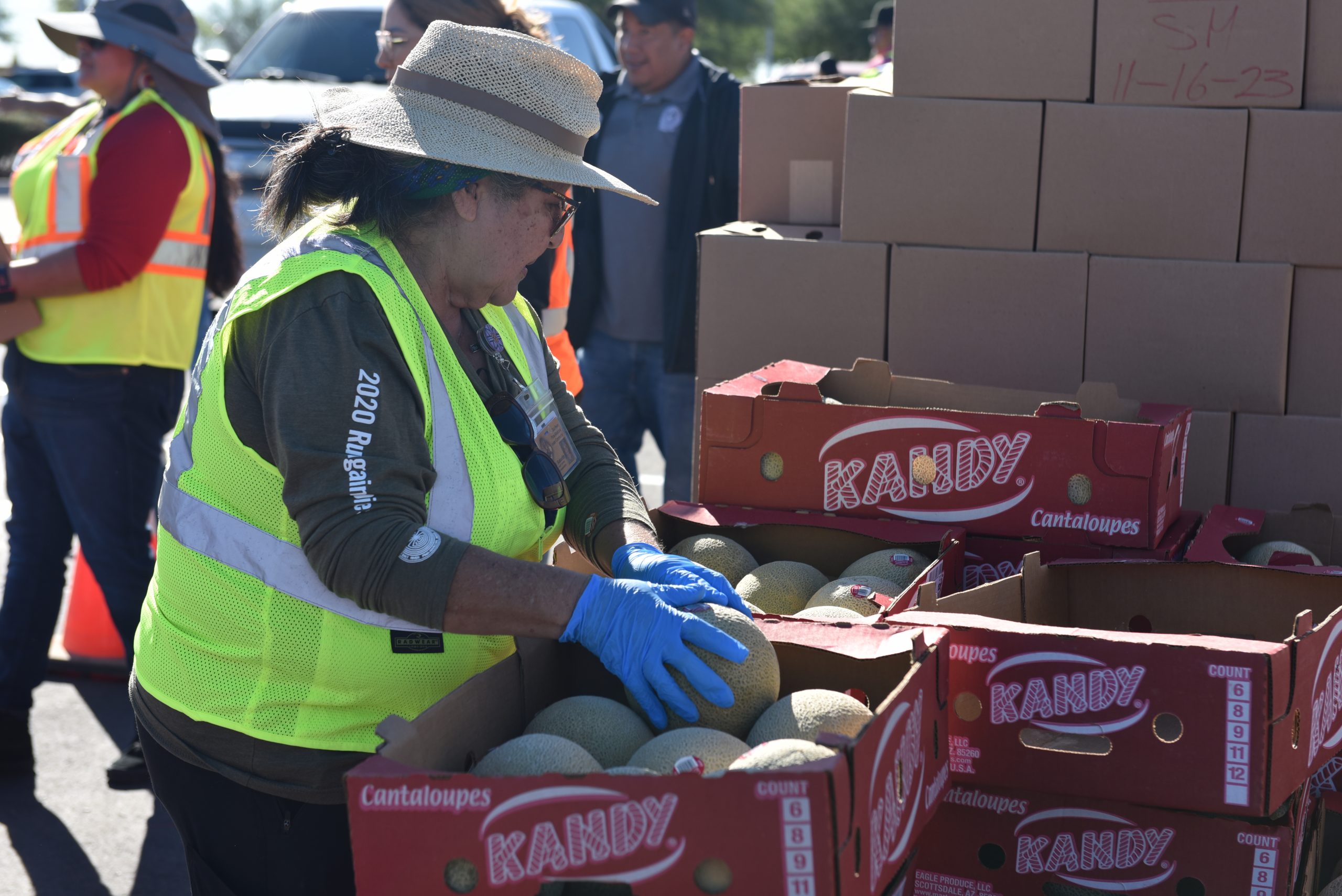 St. Mary’s Food Bank Gives Away Turkeys at SRPMIC