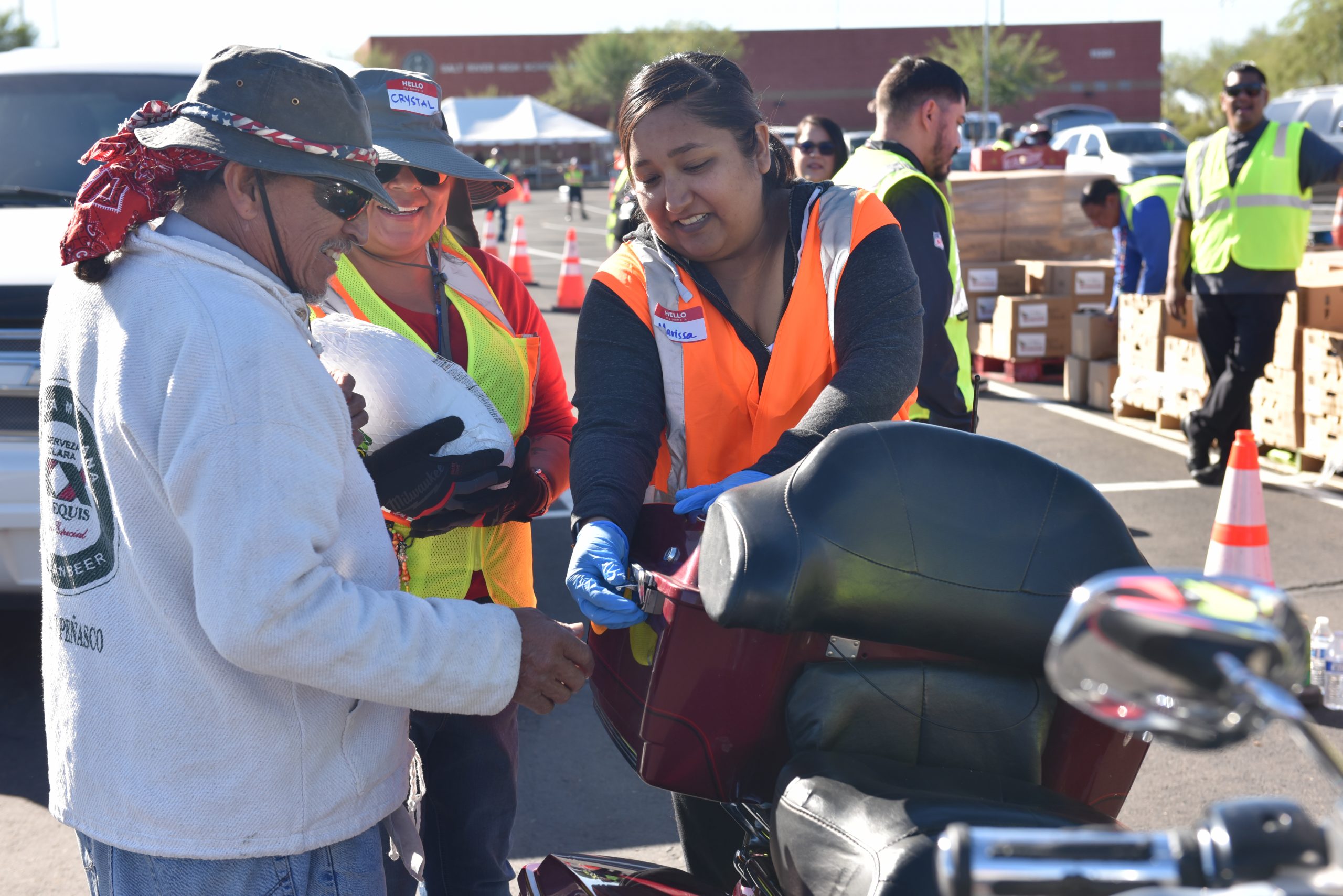 St. Mary’s Food Bank Gives Away Turkeys at SRPMIC