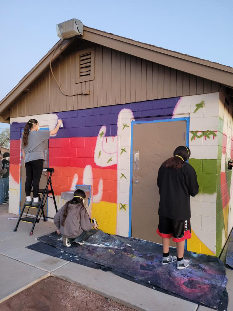Youth Services Art Mentorship Program Creates New Mural at VA II Neighborhood Youth Services Art Mentorship Program Creates New Mural at VA II Neighborhood