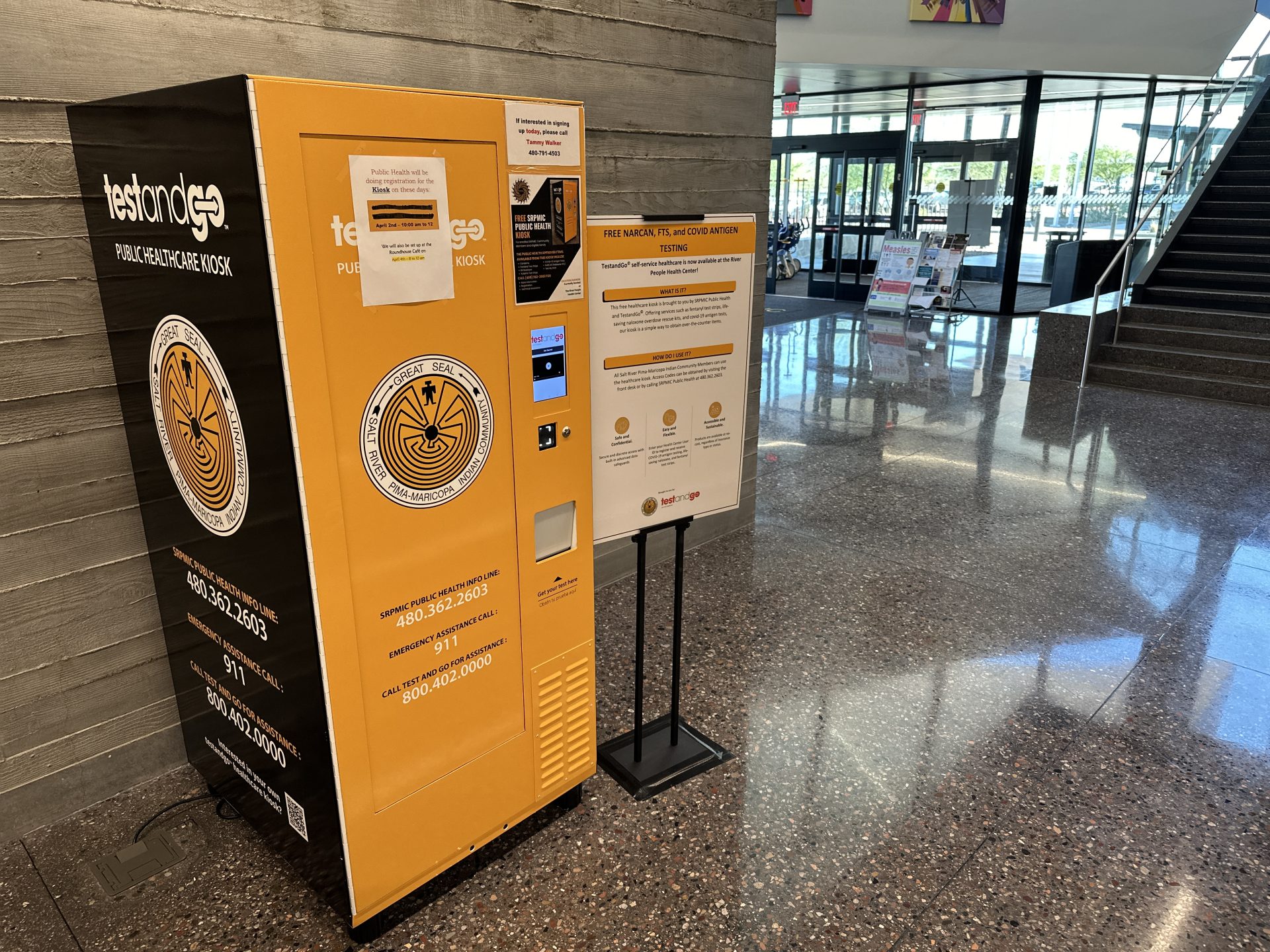 Free Public Health Kiosk Ready for Use at River People Health Center