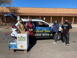 Medieval Times Donates to SRPMIC Food Bank