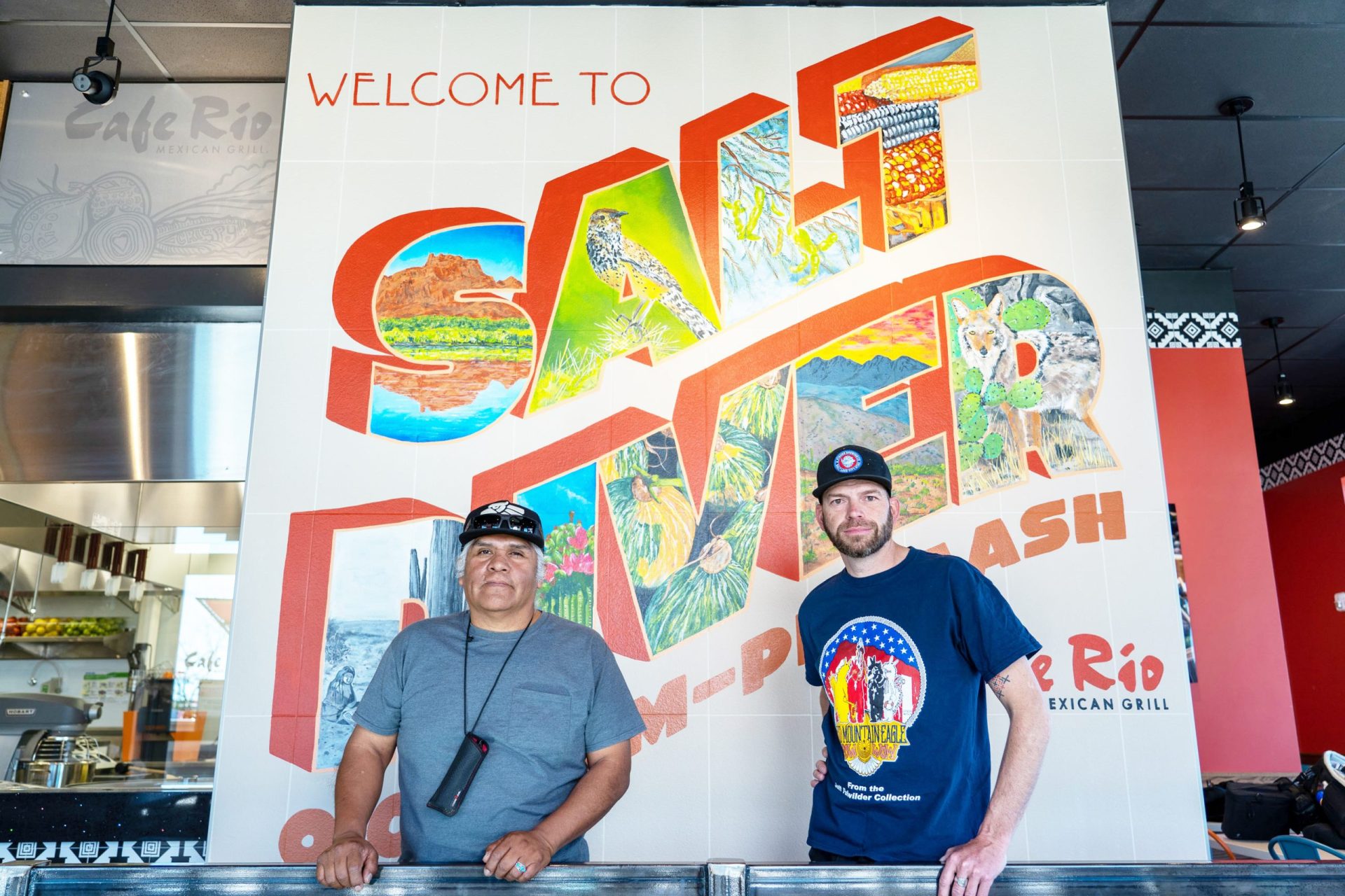 Jeffrey Fulwilder Helps Utah Muralist Connect With SRPMIC at Café Rio