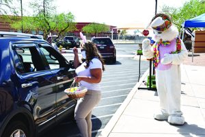 Spring Celebration Drive-Up Celebration at Meal Distribution