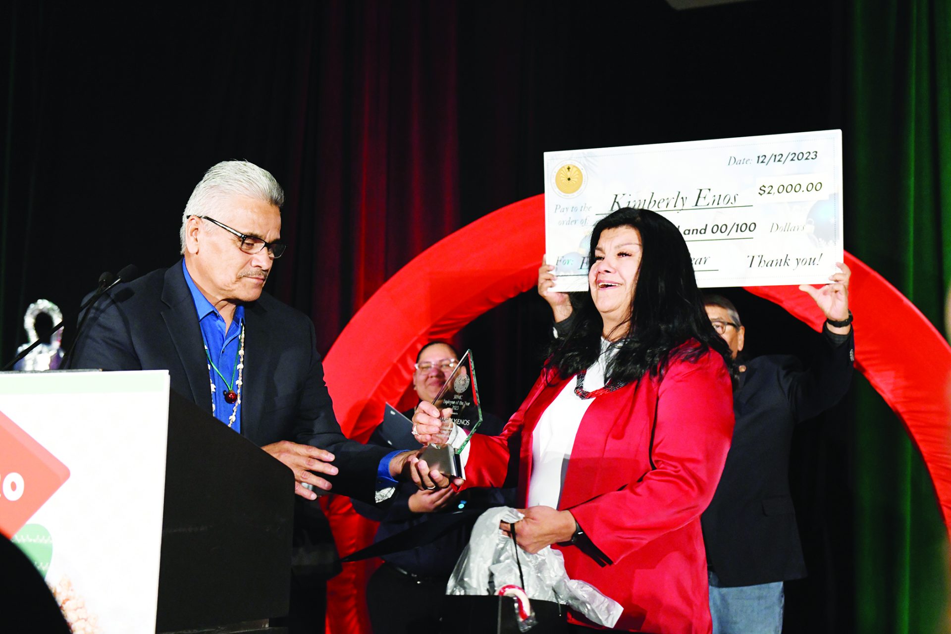 Kimberly Enos Recognized as Employee of the Year at Annual Employee Holiday Luncheon