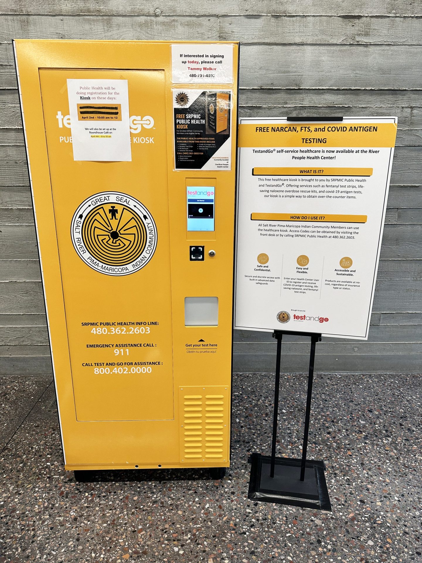 Free Public Health Kiosk Ready for Use at River People Health Center