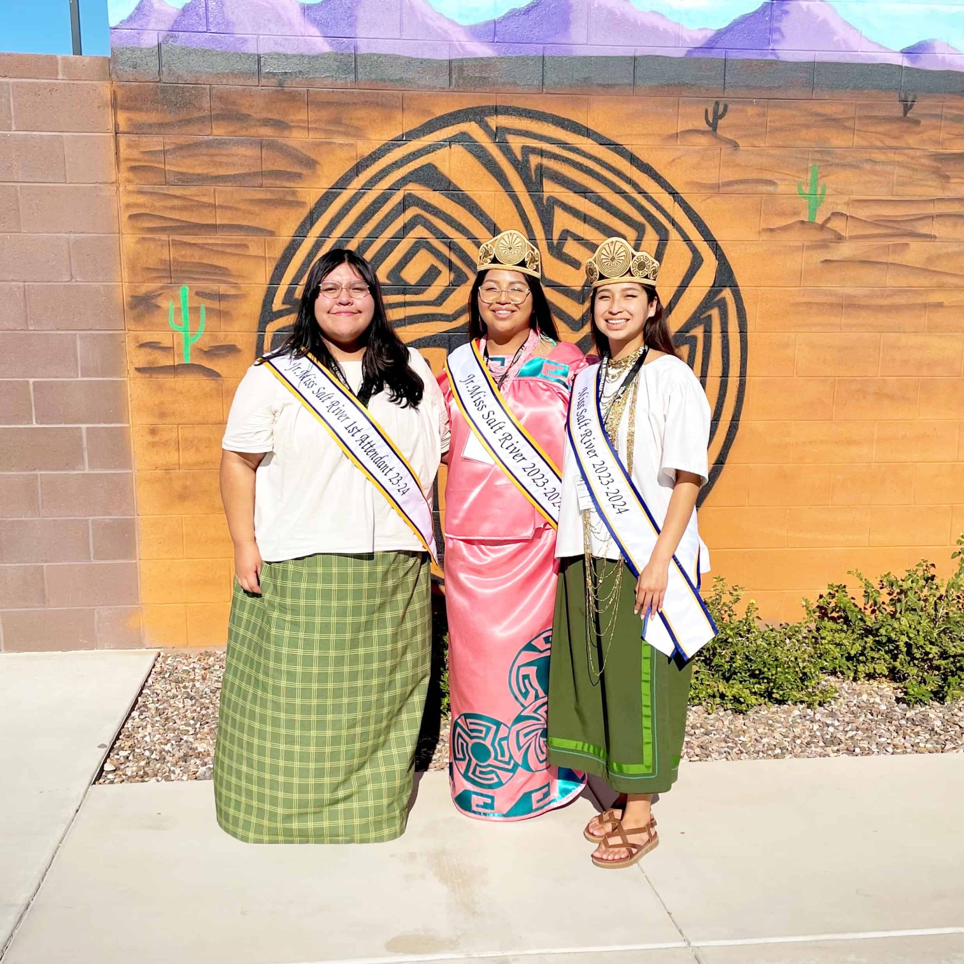 Miss and Jr. Miss Salt River Court Participate at 36th Annual Gila River Youth Conference