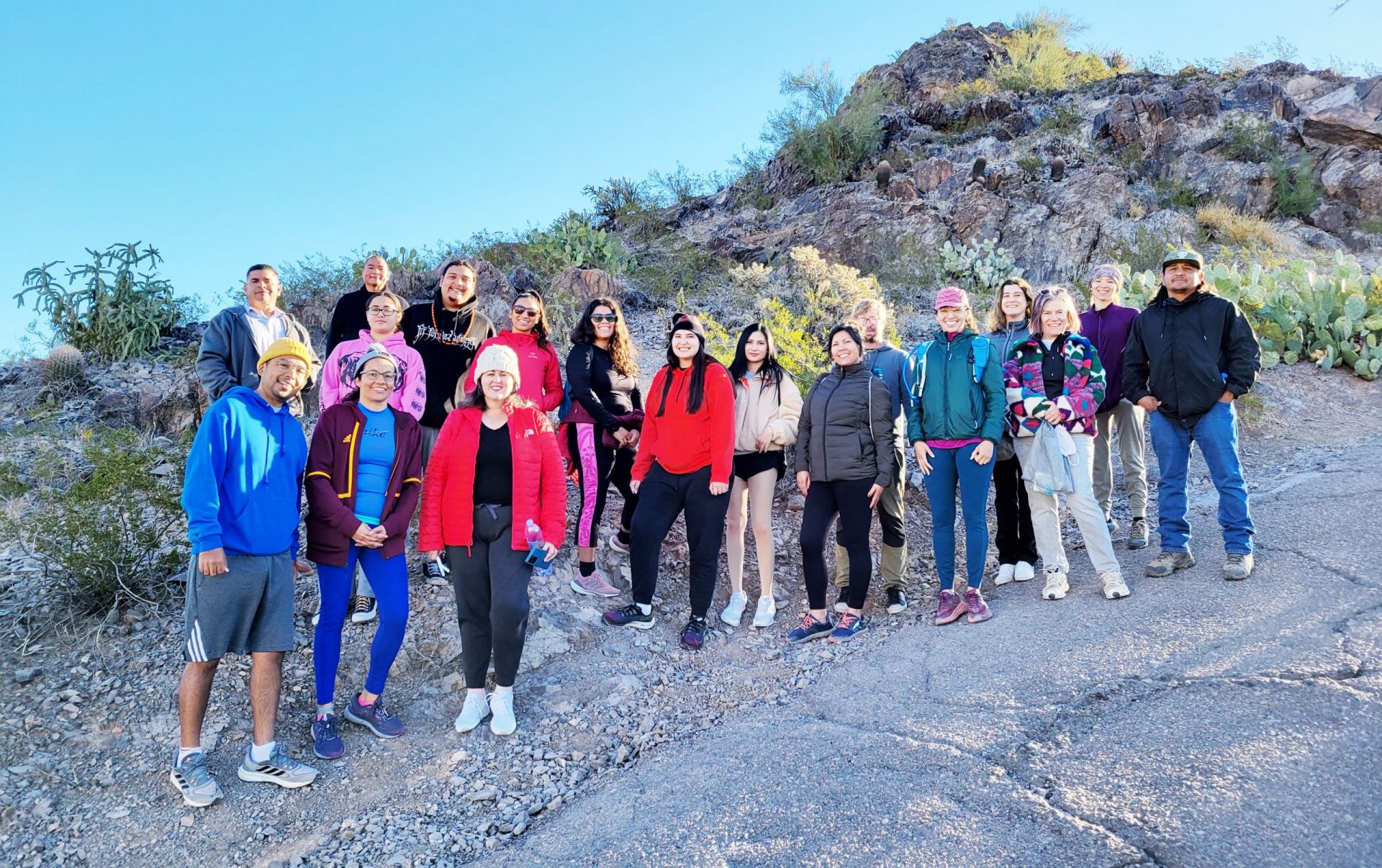 Labriola Center Students and Staff Tour Tempe Butte