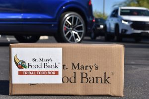 St. Mary’s Food Bank Gives Away Turkeys at SRPMIC