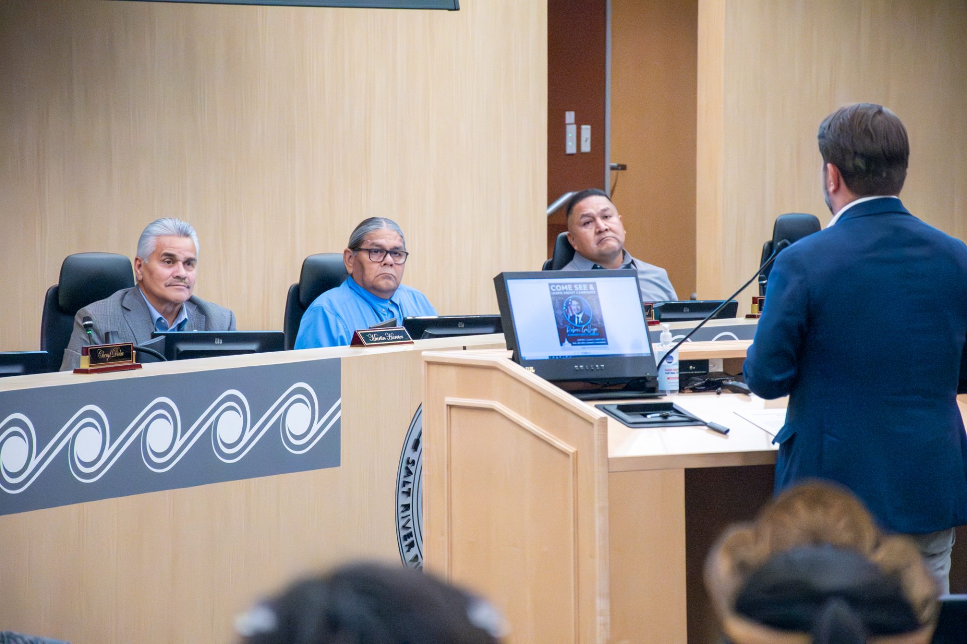 U.S. Rep. Ruben Gallego Speaks at SRPMIC Council Meeting