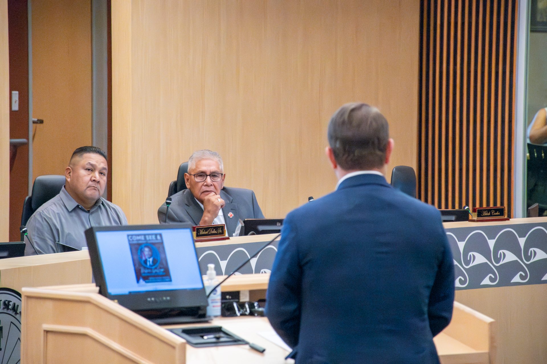 U.S. Rep. Ruben Gallego Speaks at SRPMIC Council Meeting