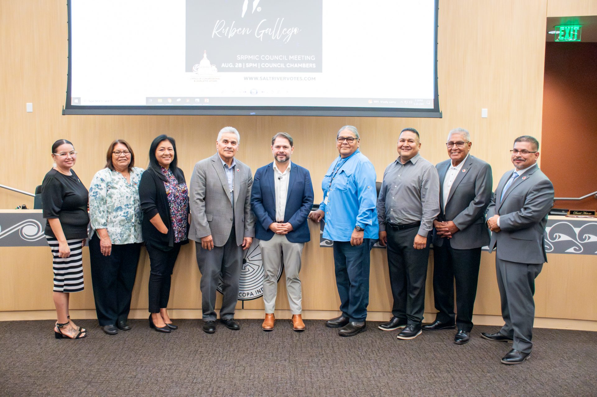 U.S. Rep. Ruben Gallego Speaks at SRPMIC Council Meeting