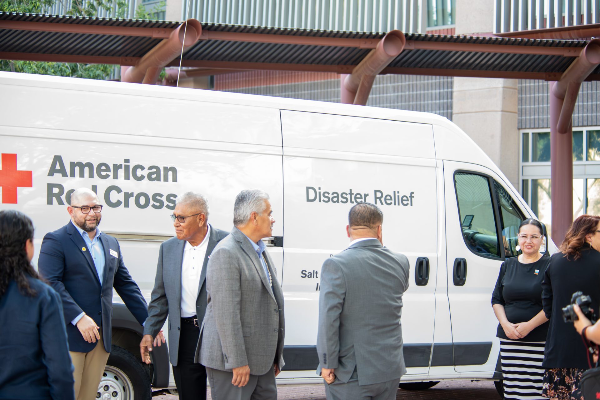 Red Cross Displays Co-Branded Mission Response Disaster Relief Van at Council Meeting