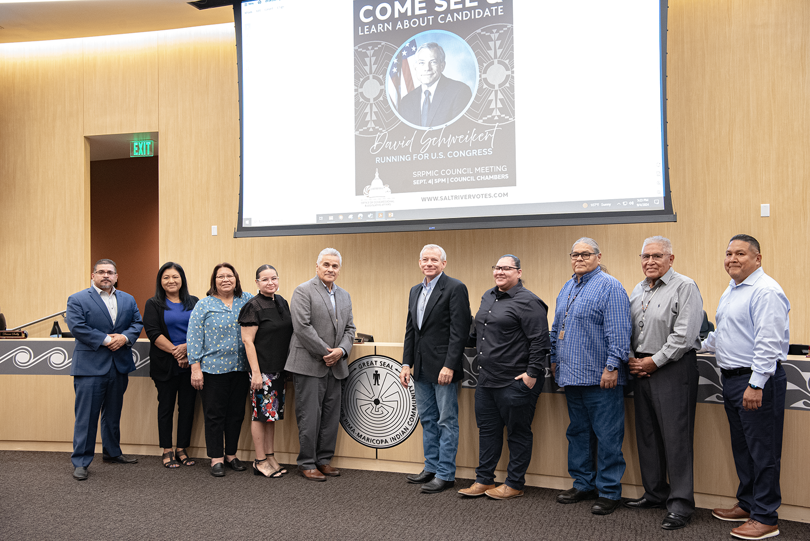 Congressman David Schweikert Visits SRPMIC for Council Meeting