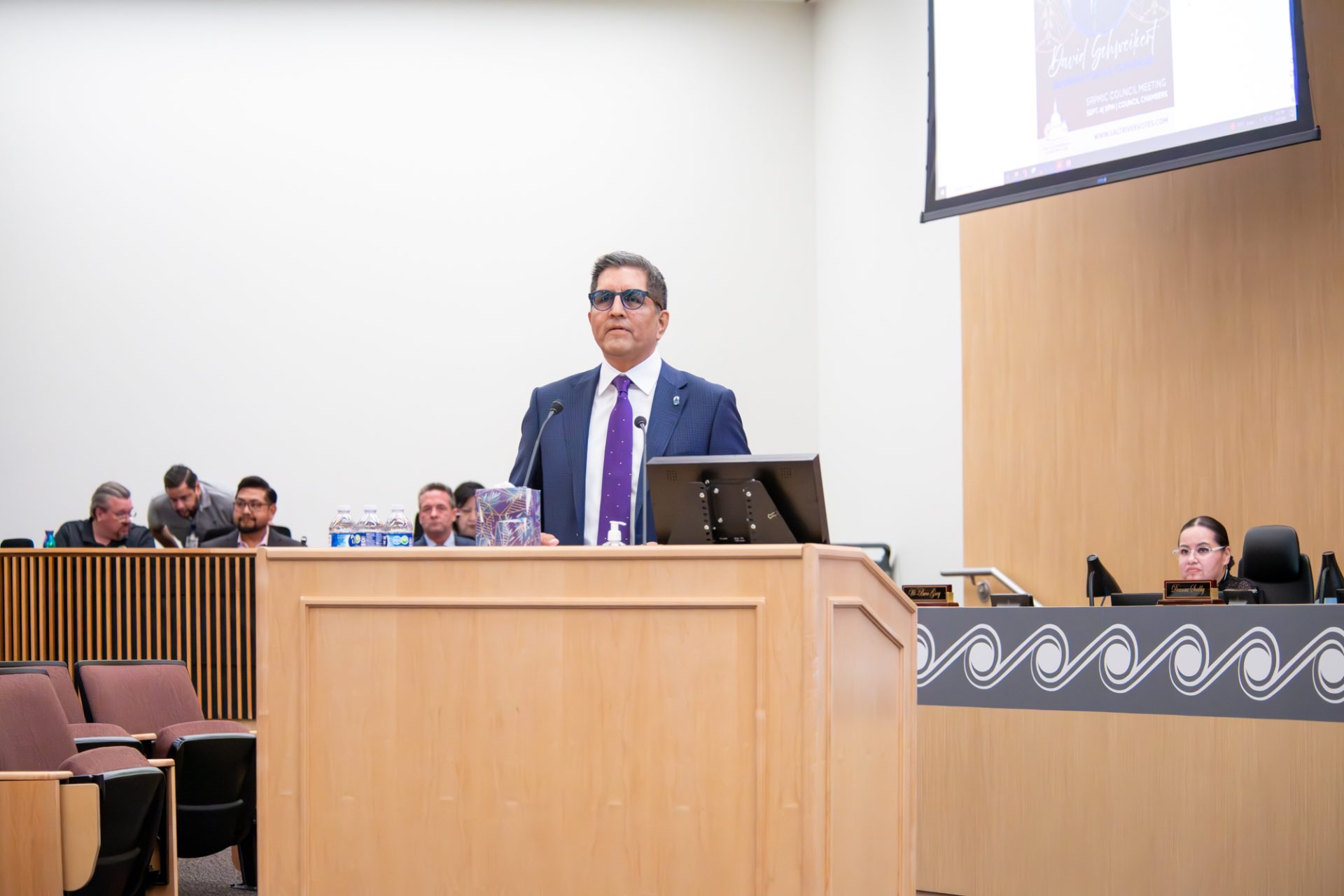 Congressman David Schweikert Visits SRPMIC for Council Meeting