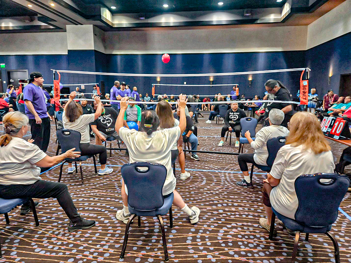 SRPMIC Seniors Compete in California Chair Volleyball Tournament 