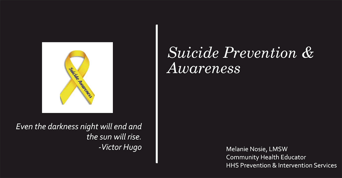 SRPMIC Educates Community on Suicide Awareness