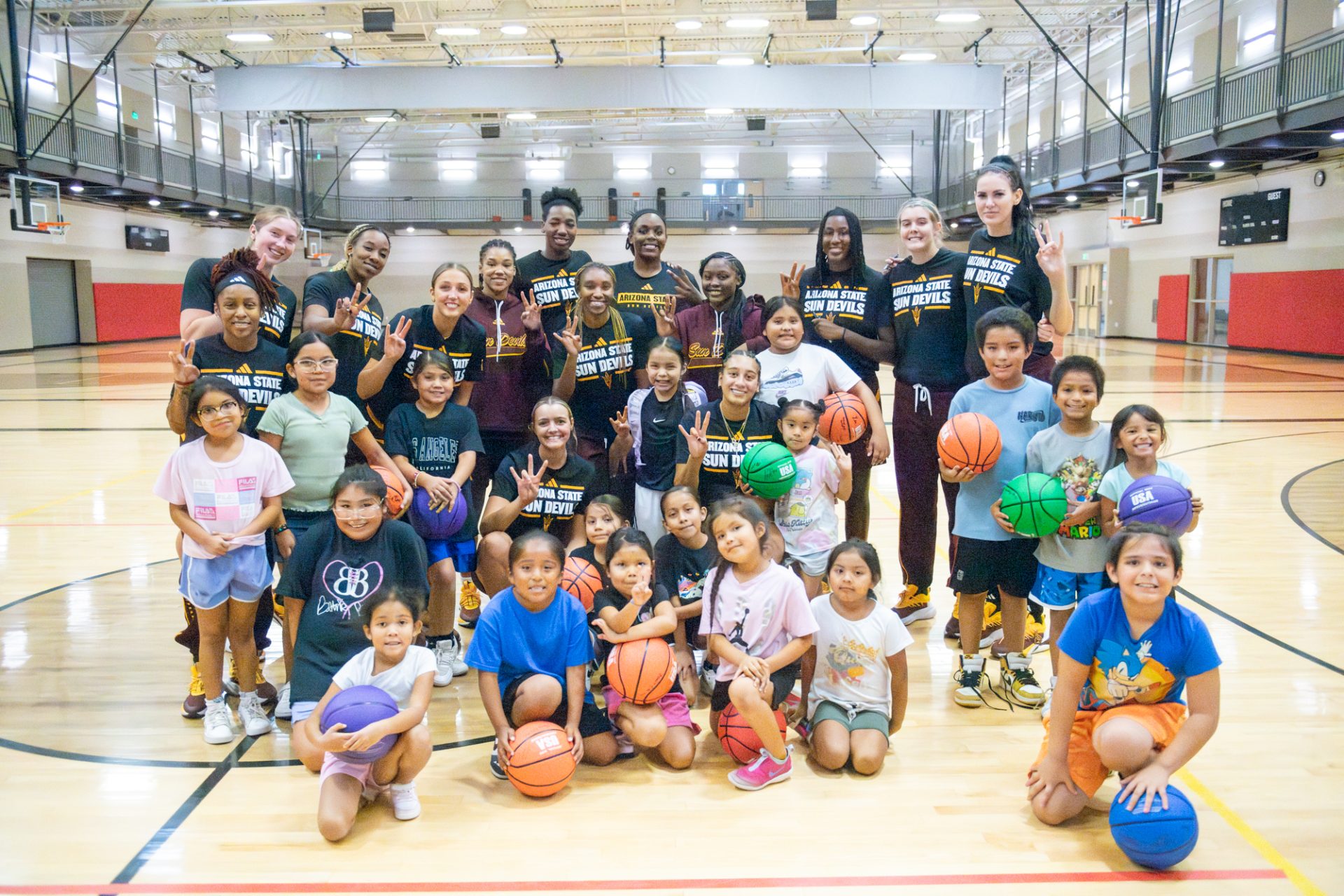 ASU Women's Basketball Squad Brings Clinic to WOLF