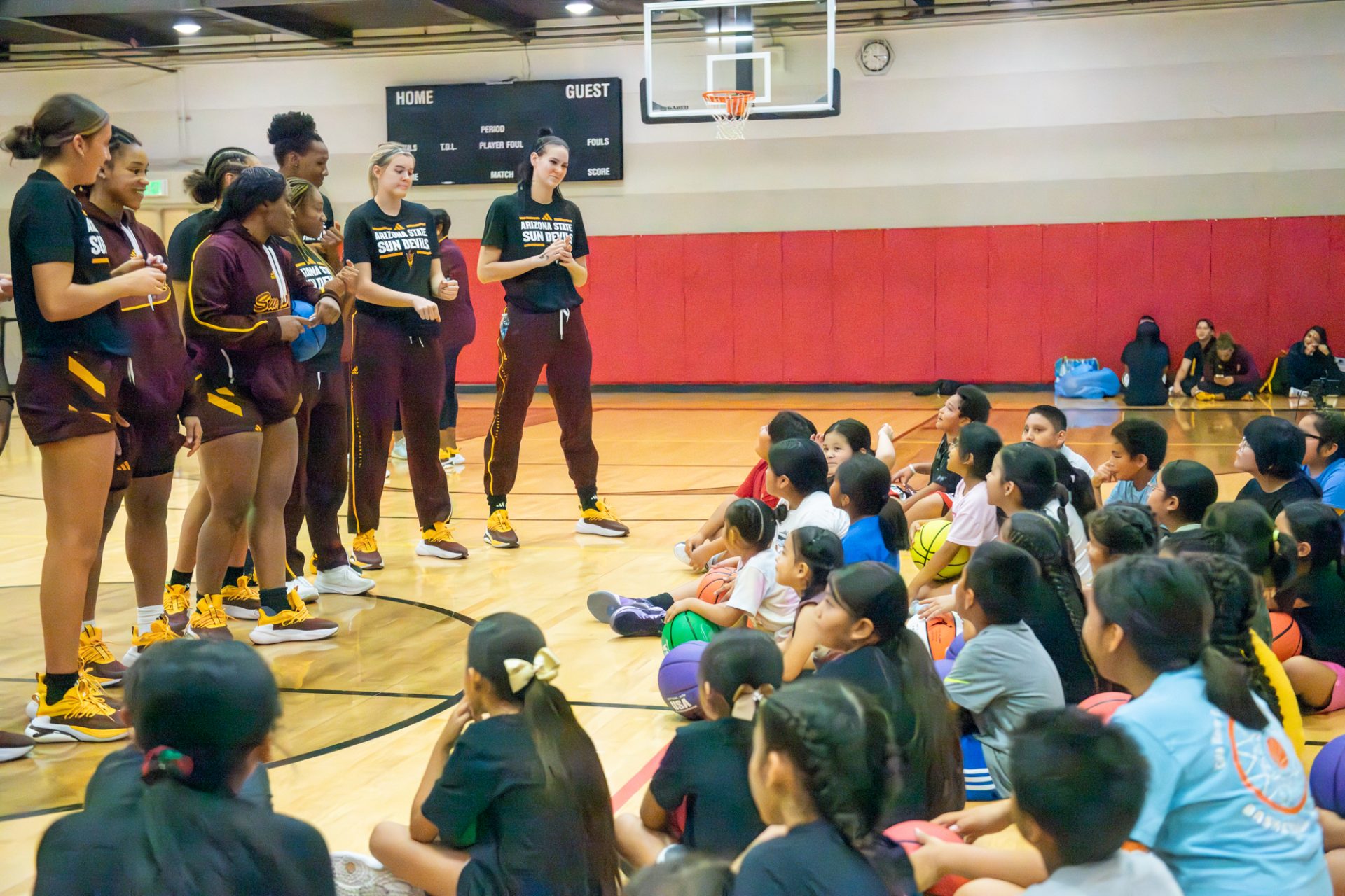 ASU Women's Basketball Squad Brings Clinic to WOLF