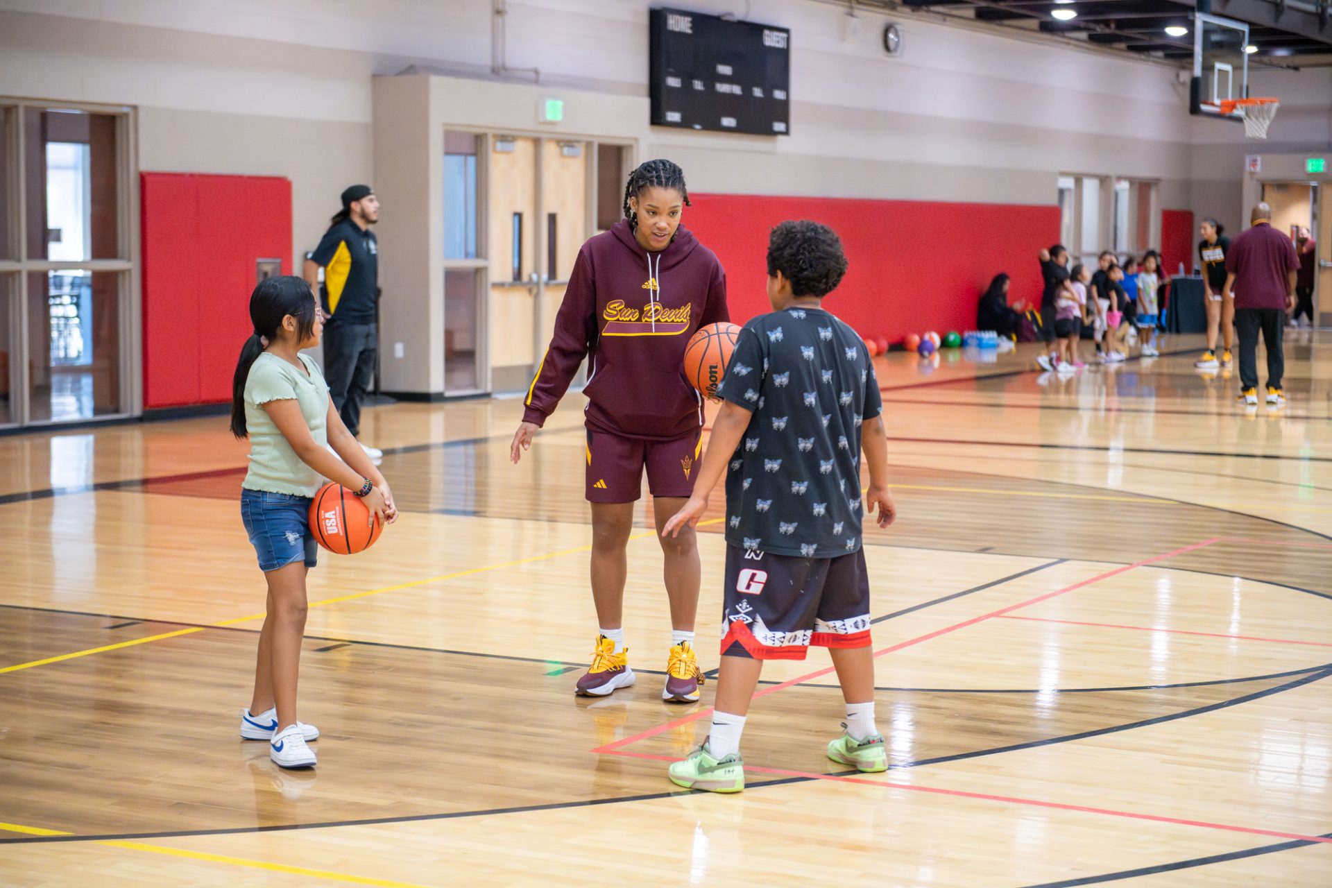 ASU Women's Basketball Squad Brings Clinic to WOLF