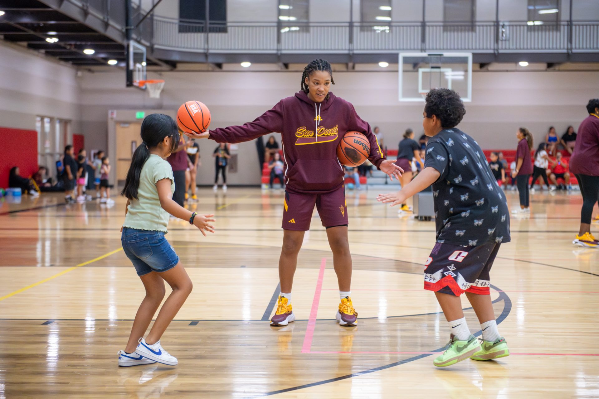 ASU Women's Basketball Squad Brings Clinic to WOLF