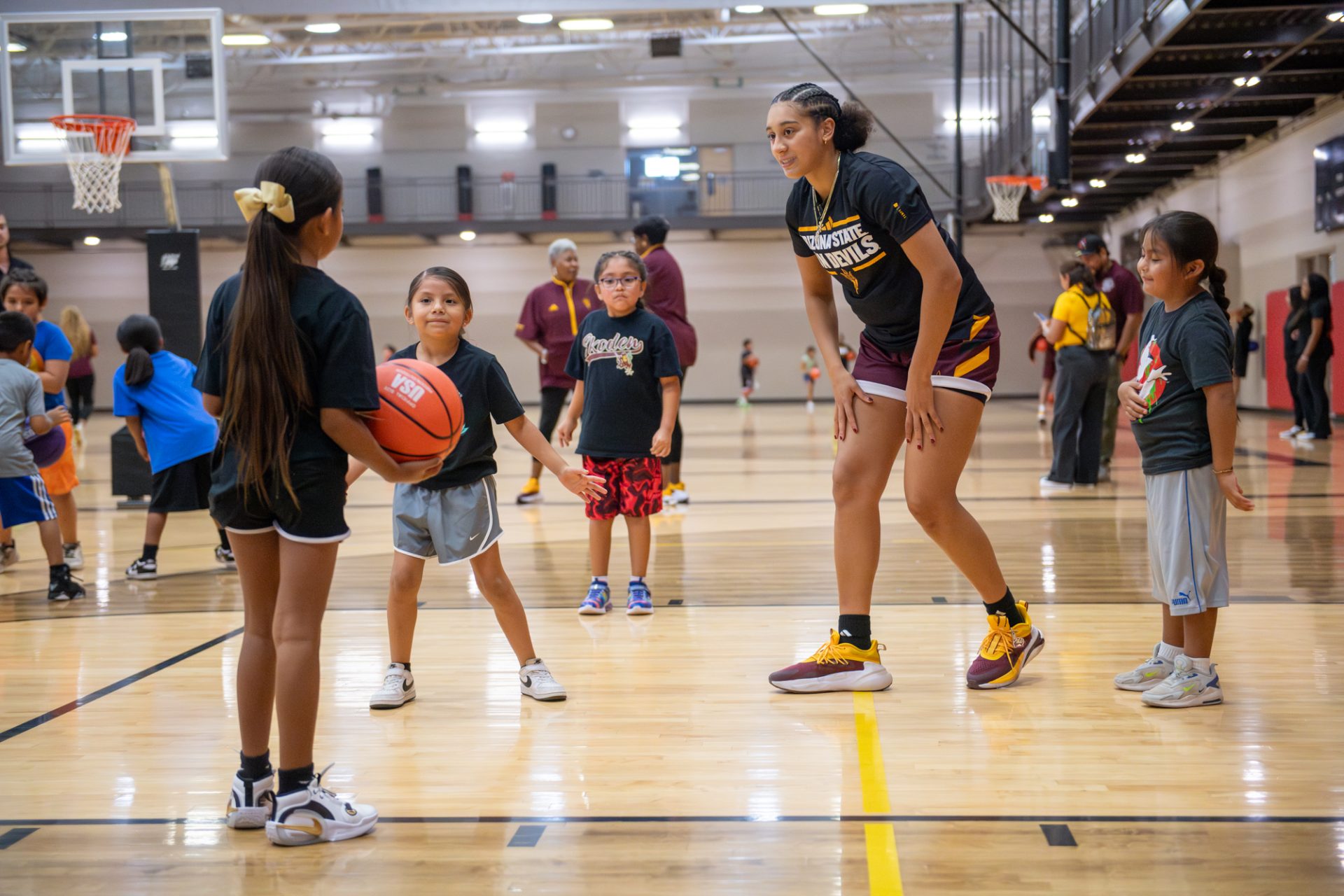 ASU Women's Basketball Squad Brings Clinic to WOLF