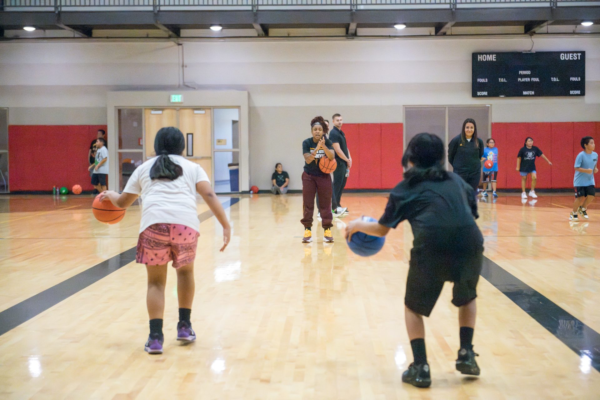 ASU Women's Basketball Squad Brings Clinic to WOLF