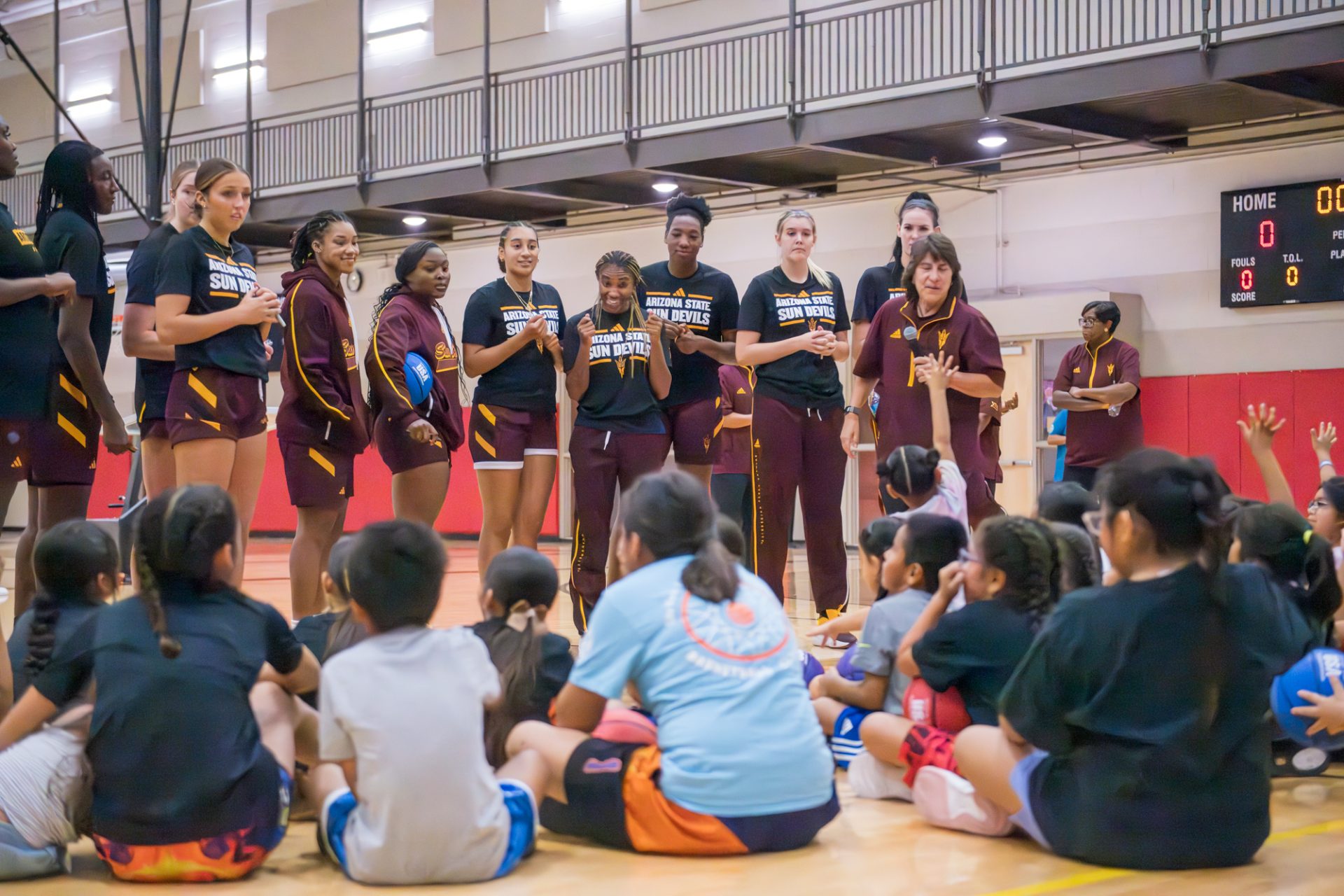 ASU Women's Basketball Squad Brings Clinic to WOLF