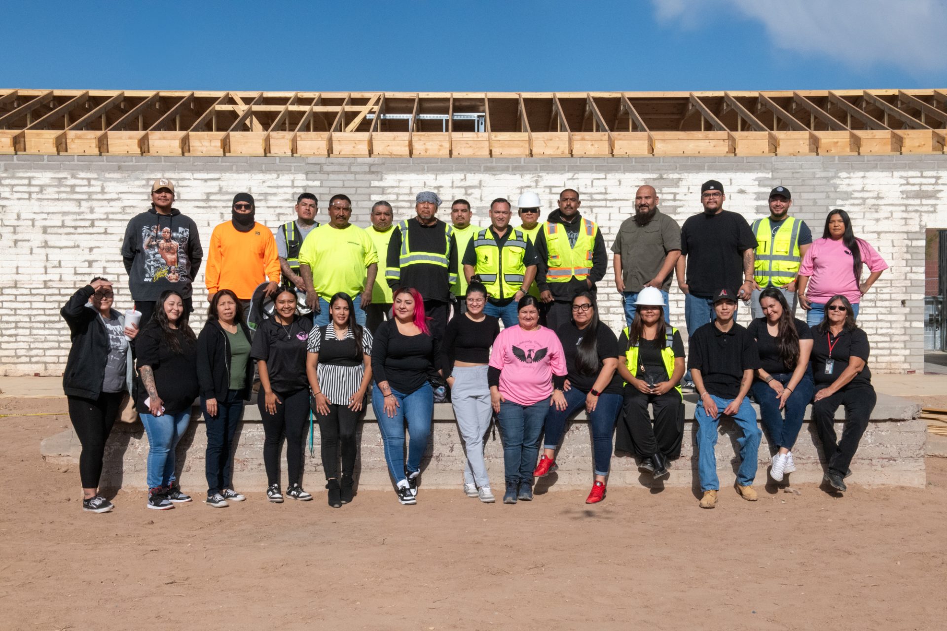 Historical Salt River Day School Being Rebuilt by Community-Member Hands