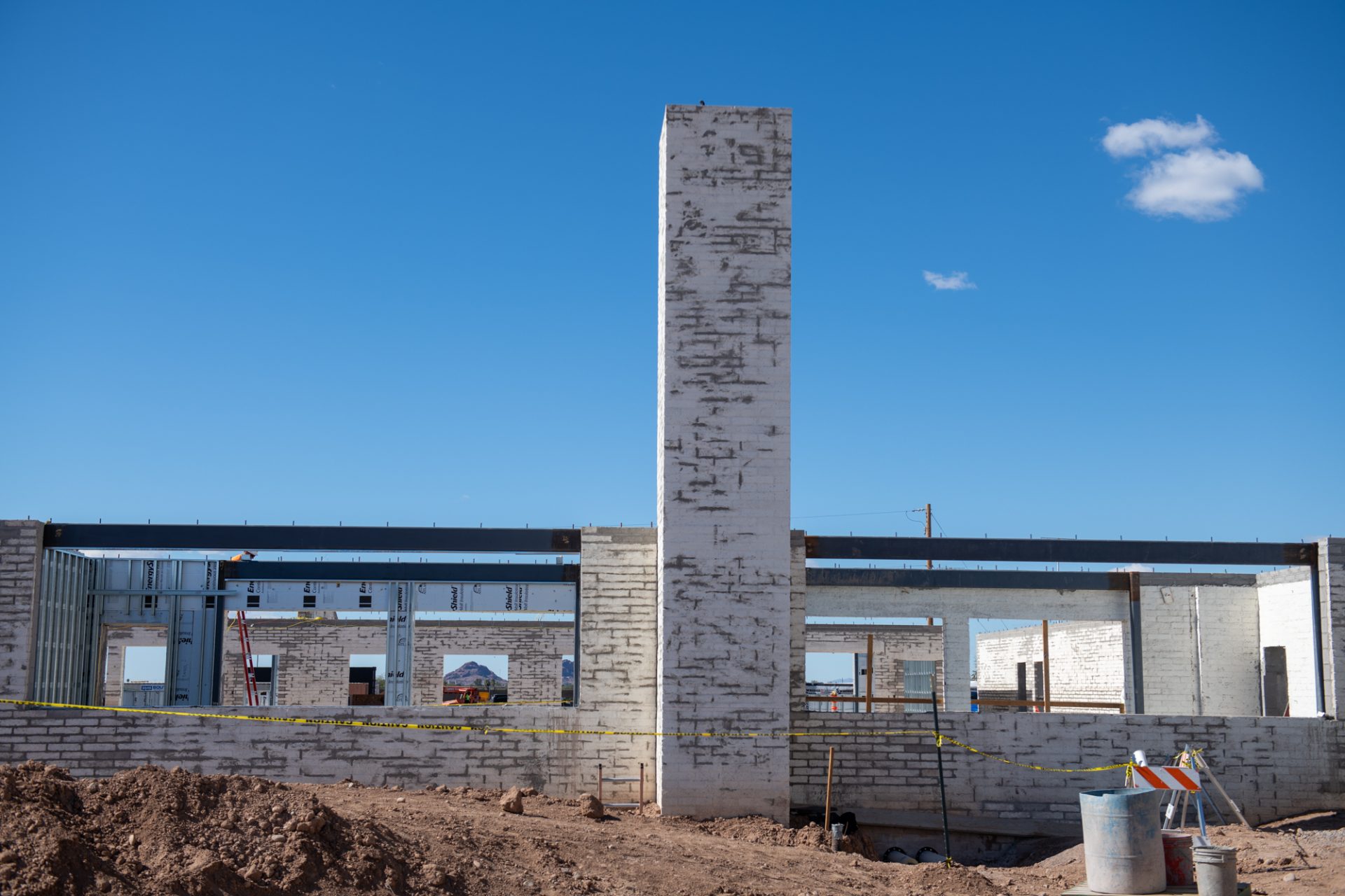 Historical Salt River Day School Being Rebuilt by Community-Member Hands