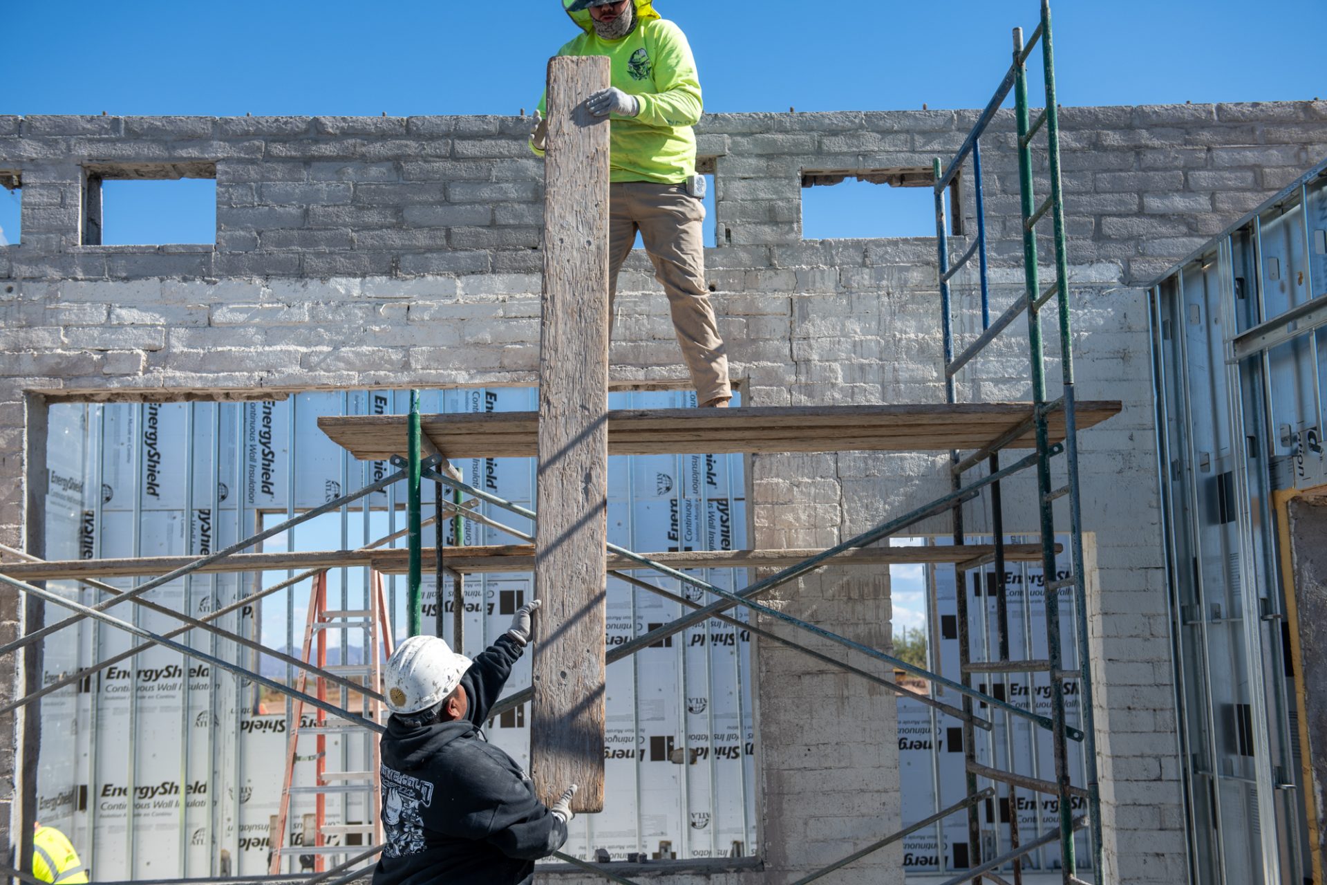 Historical Salt River Day School Being Rebuilt by Community-Member Hands