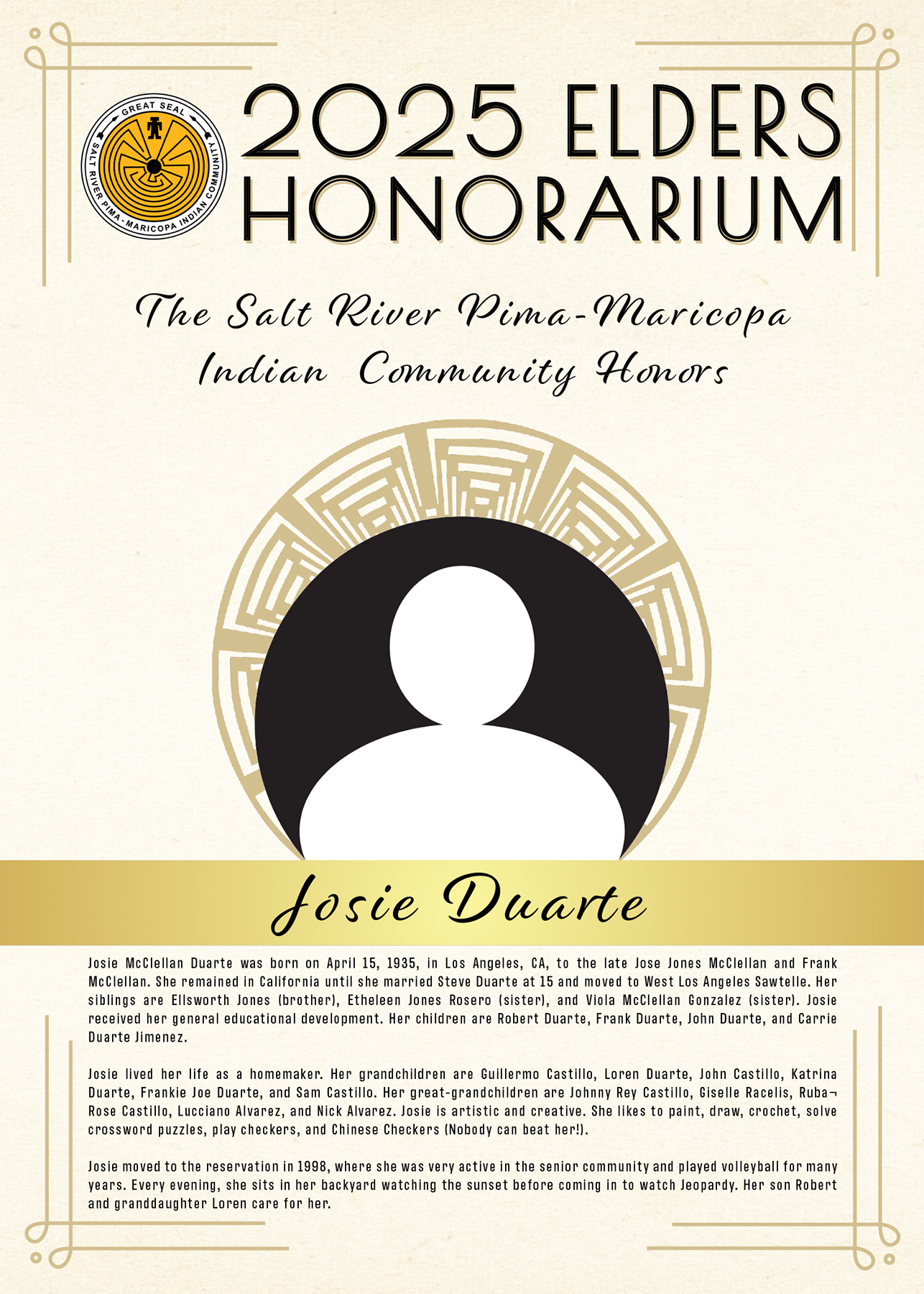 SRPMIC Honors Community Seniors Aged 90+ SRPMIC Honors Community Seniors Aged 90+