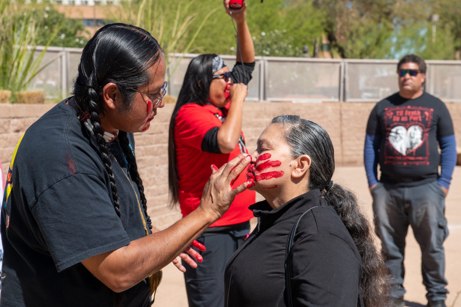 Arizona Capitol Protests: ‘No more stolen people. No more stolen benefits’ Protestors gathered at the state Capitol on March 18.
