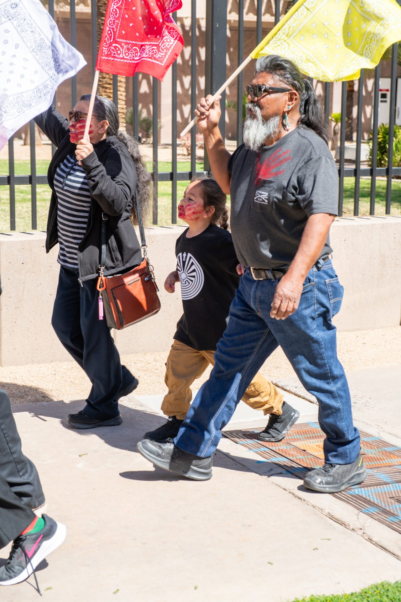 Arizona Capitol Protests: ‘No more stolen people. No more stolen benefits’ Protestors gathered at the state Capitol on March 18.