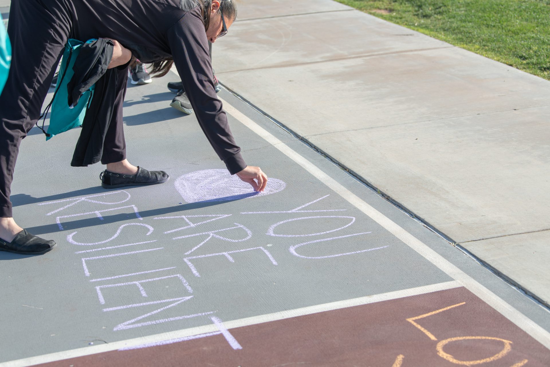 Sexual Assault Survivors Supported with Encouraging Words at Chalk N' Walk Sexual Assault Survivors Supported with Encouraging Words at Chalk N' Walk