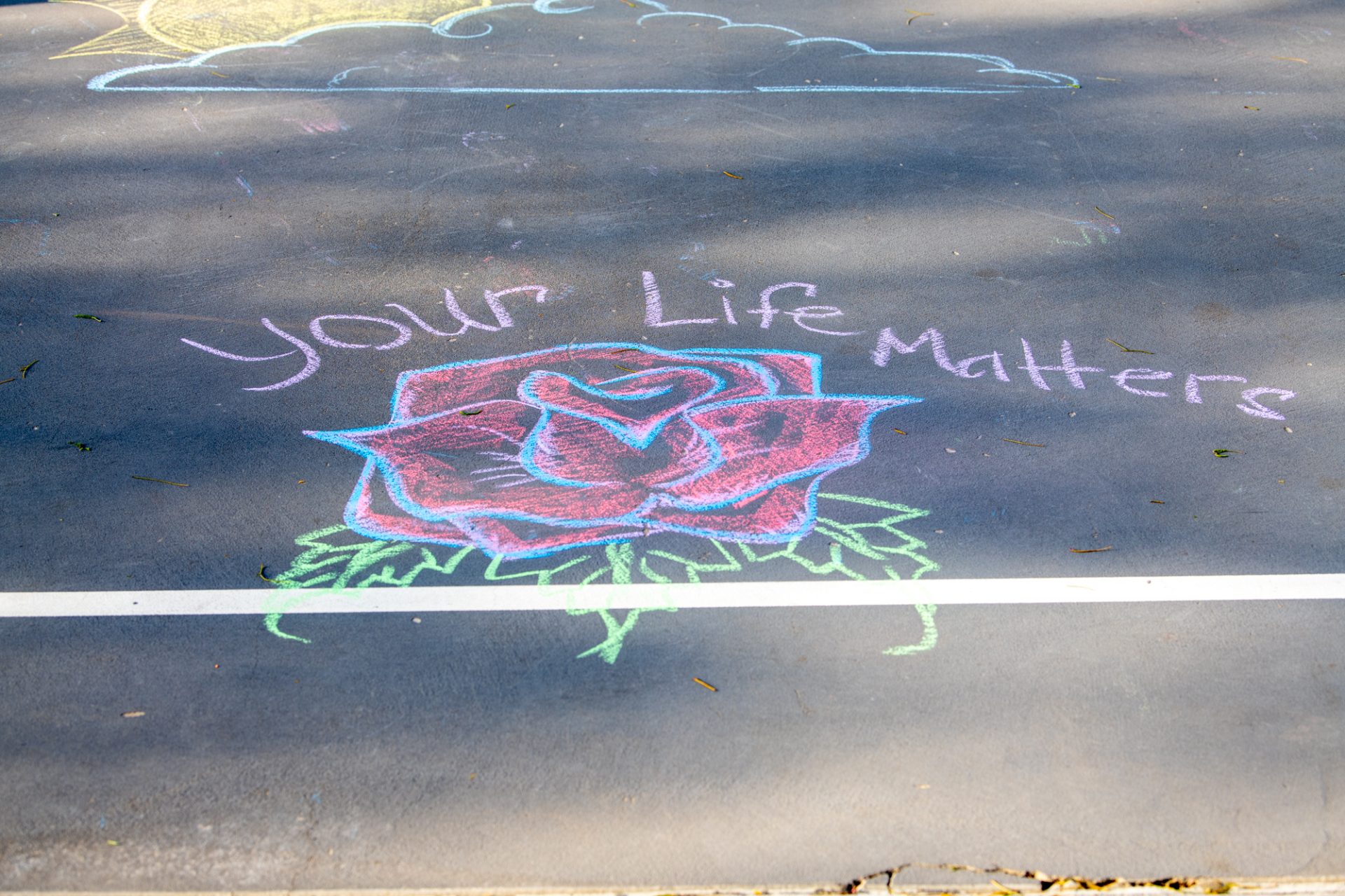 Sexual Assault Survivors Supported with Encouraging Words at Chalk N' Walk Sexual Assault Survivors Supported with Encouraging Words at Chalk N' Walk