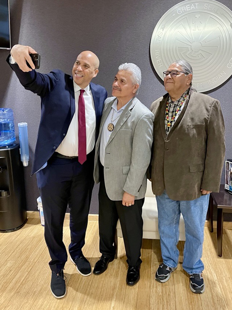 U.S. Senator Cory Booker Visits SRPMIC U.S. Senator Cory Booker Visits SRPMIC