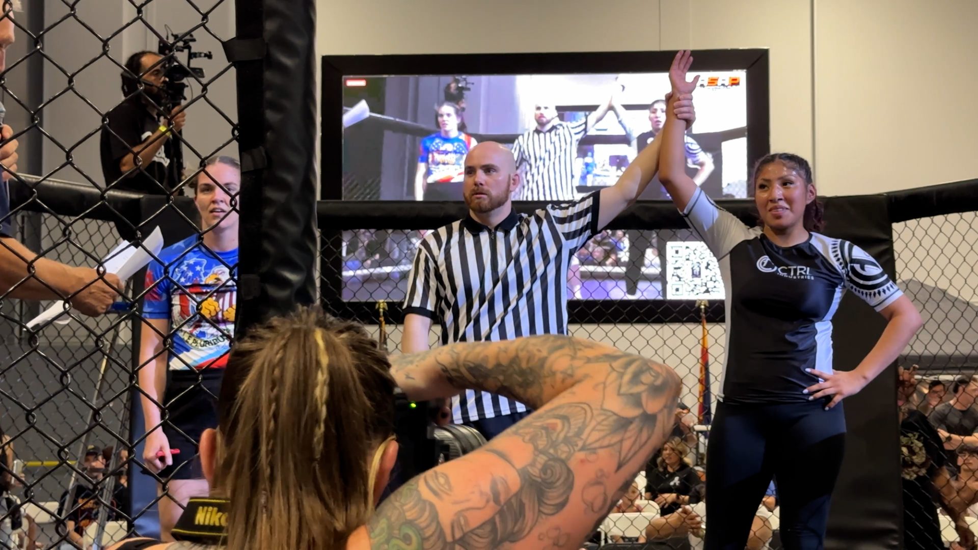 Rianna Tate Wins Caged Grappling Match Sept. 20, 2025 (Video)