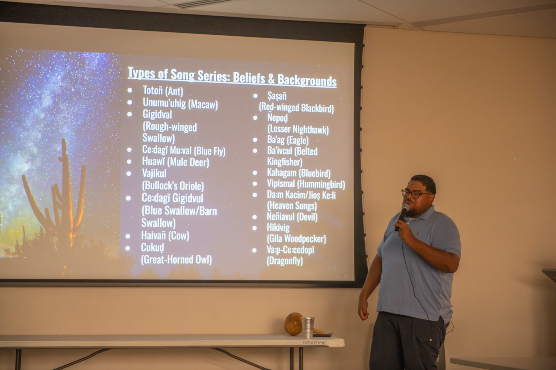 Jonathon Curry Brings O'odham World & Song Trails Program to Ske:g Himdag Ki: