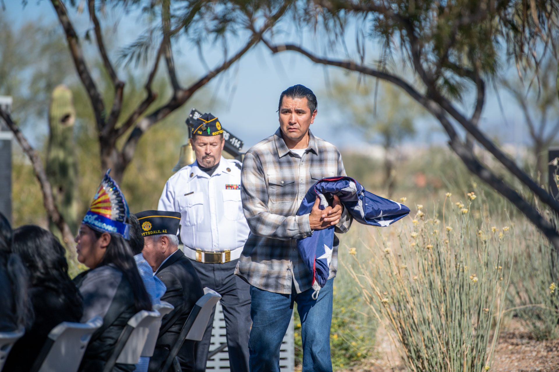 National Pearl Harbor Remembrance Day at USS Arizona Memorial Gardens at Salt River