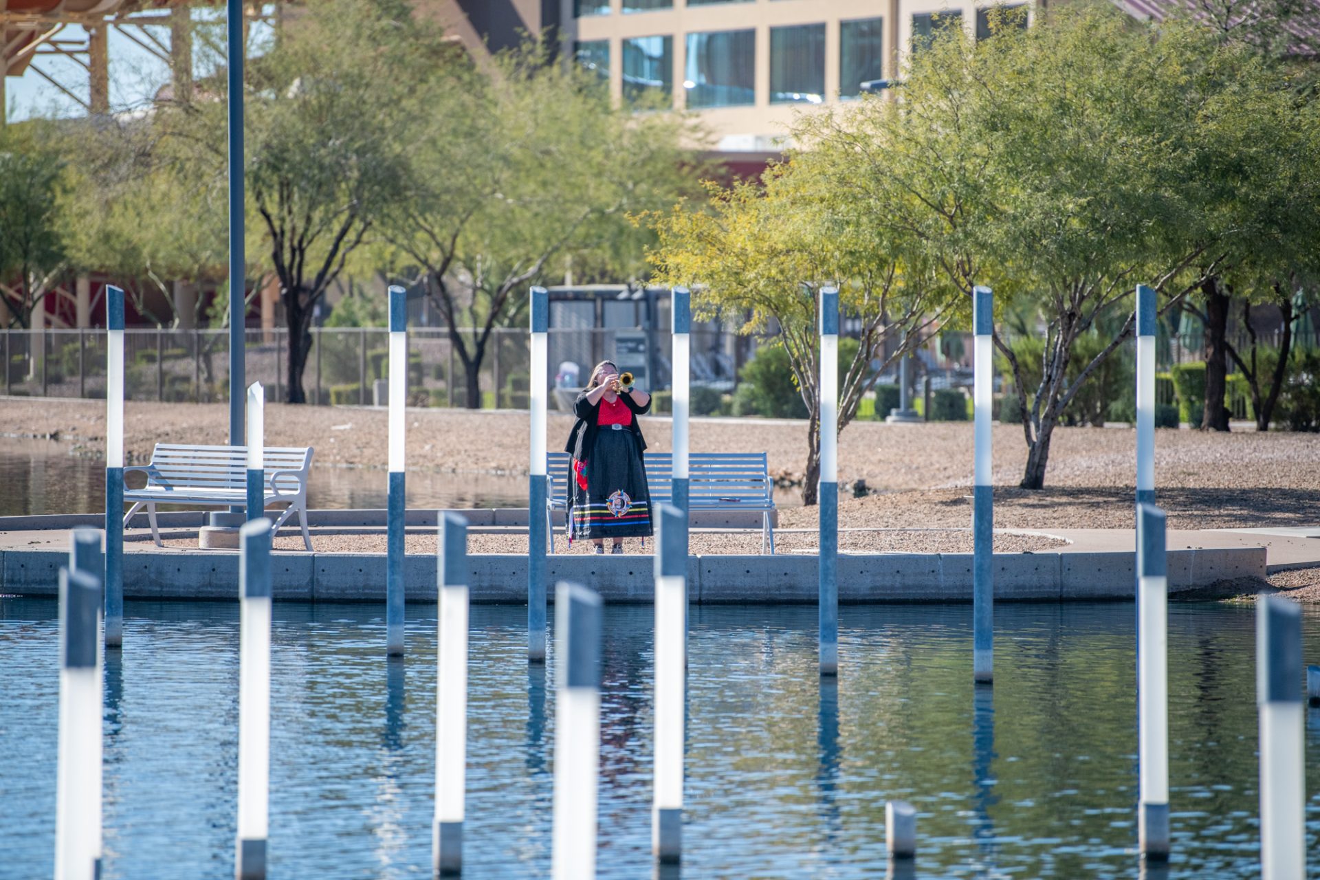 National Pearl Harbor Remembrance Day at USS Arizona Memorial Gardens at Salt River