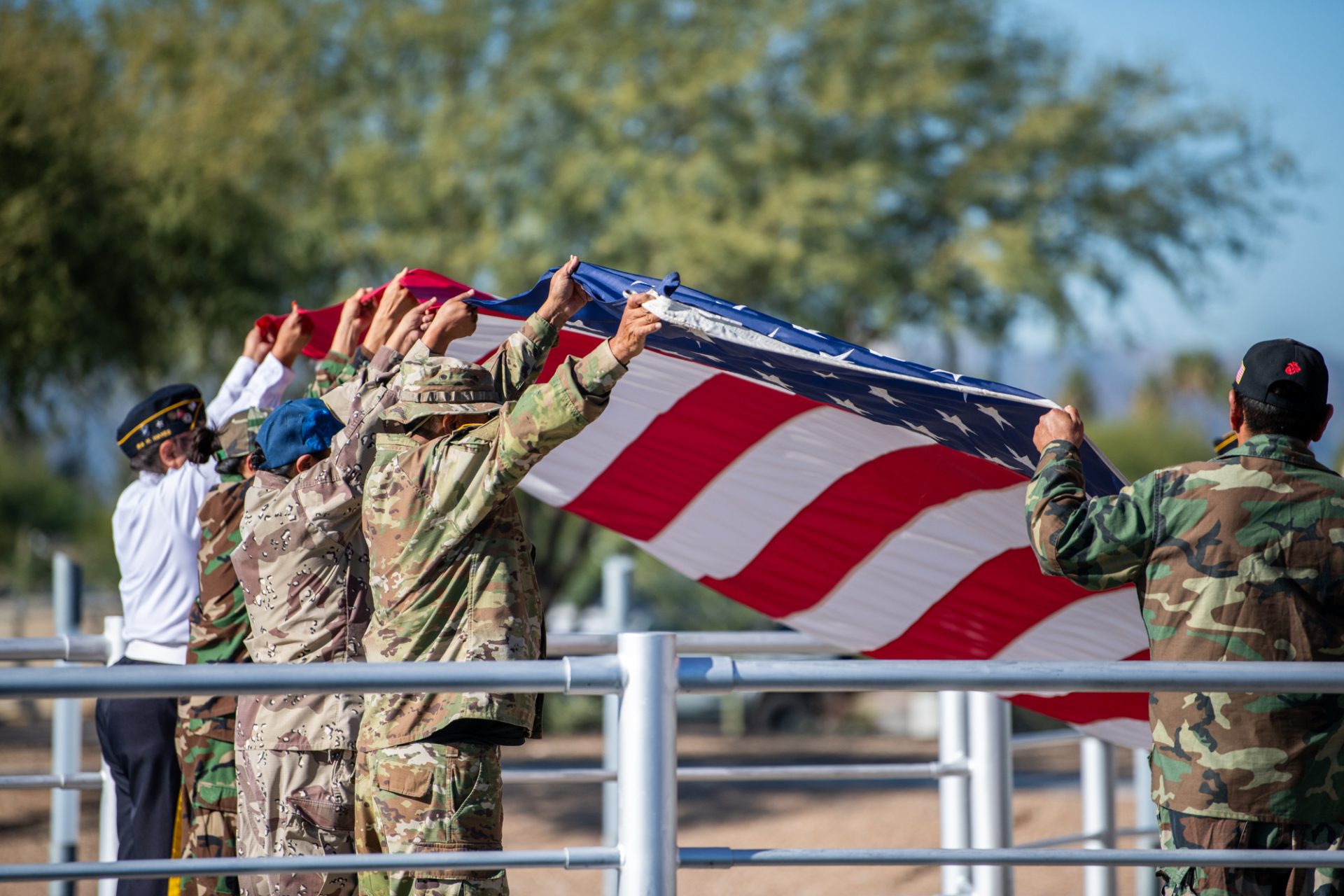 National Pearl Harbor Remembrance Day at USS Arizona Memorial Gardens at Salt River
