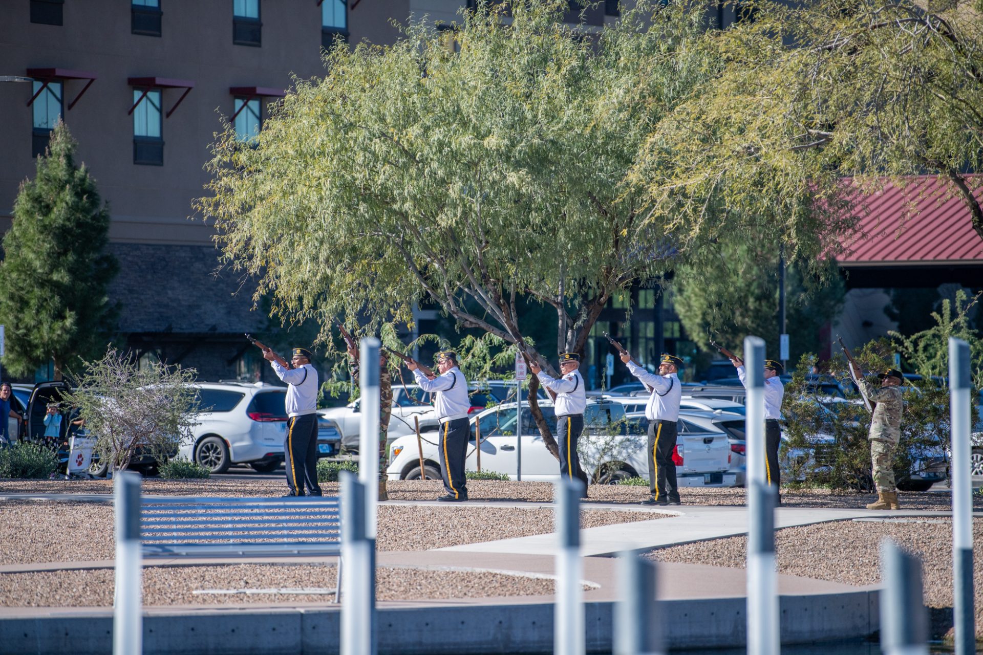 National Pearl Harbor Remembrance Day at USS Arizona Memorial Gardens at Salt River