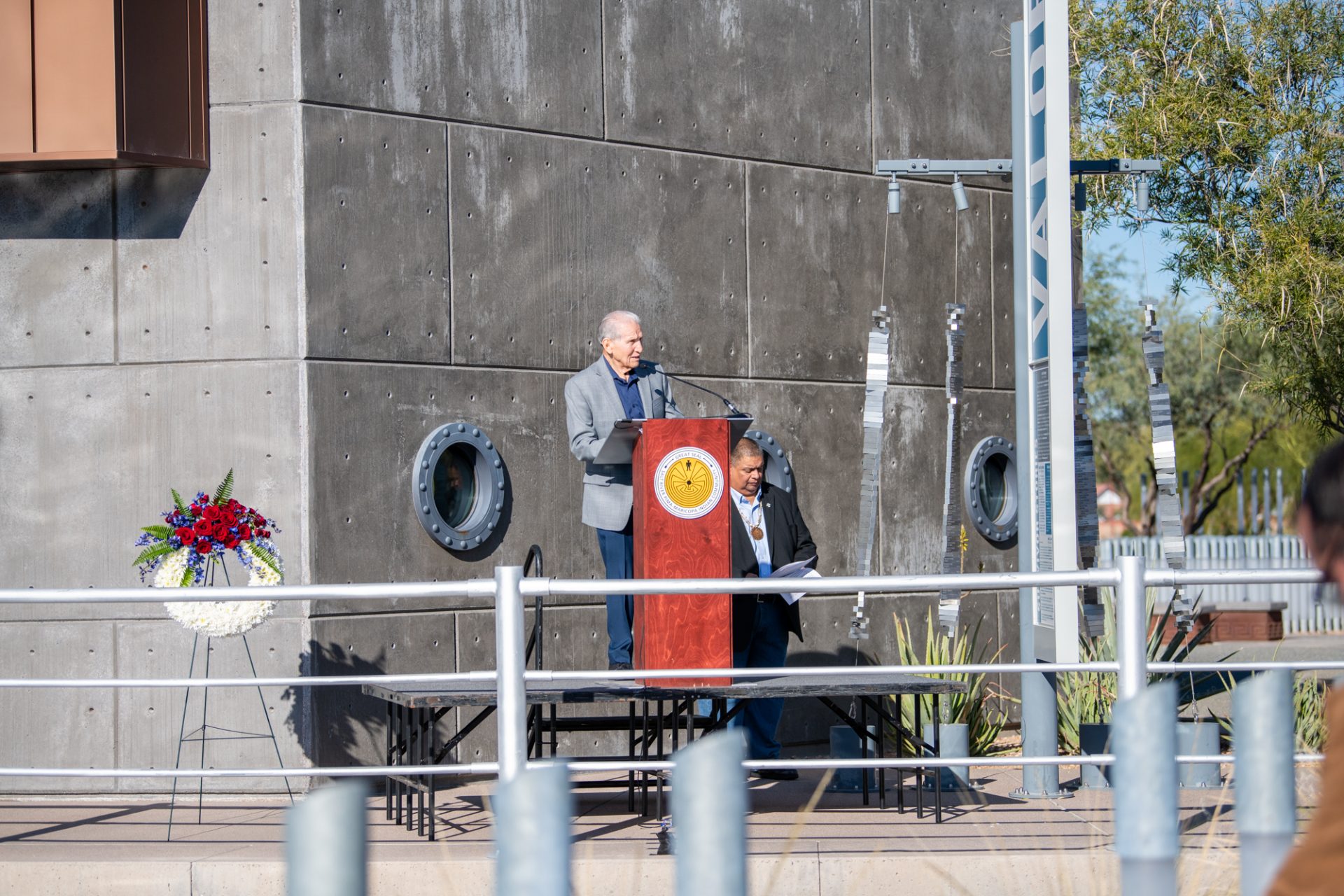 National Pearl Harbor Remembrance Day at USS Arizona Memorial Gardens at Salt River