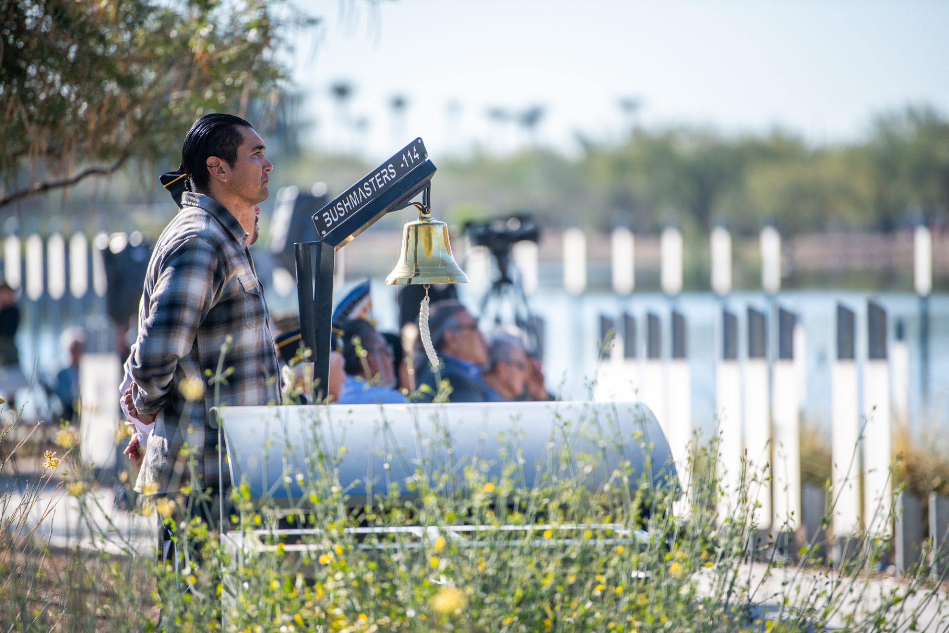 National Pearl Harbor Remembrance Day at USS Arizona Memorial Gardens at Salt River