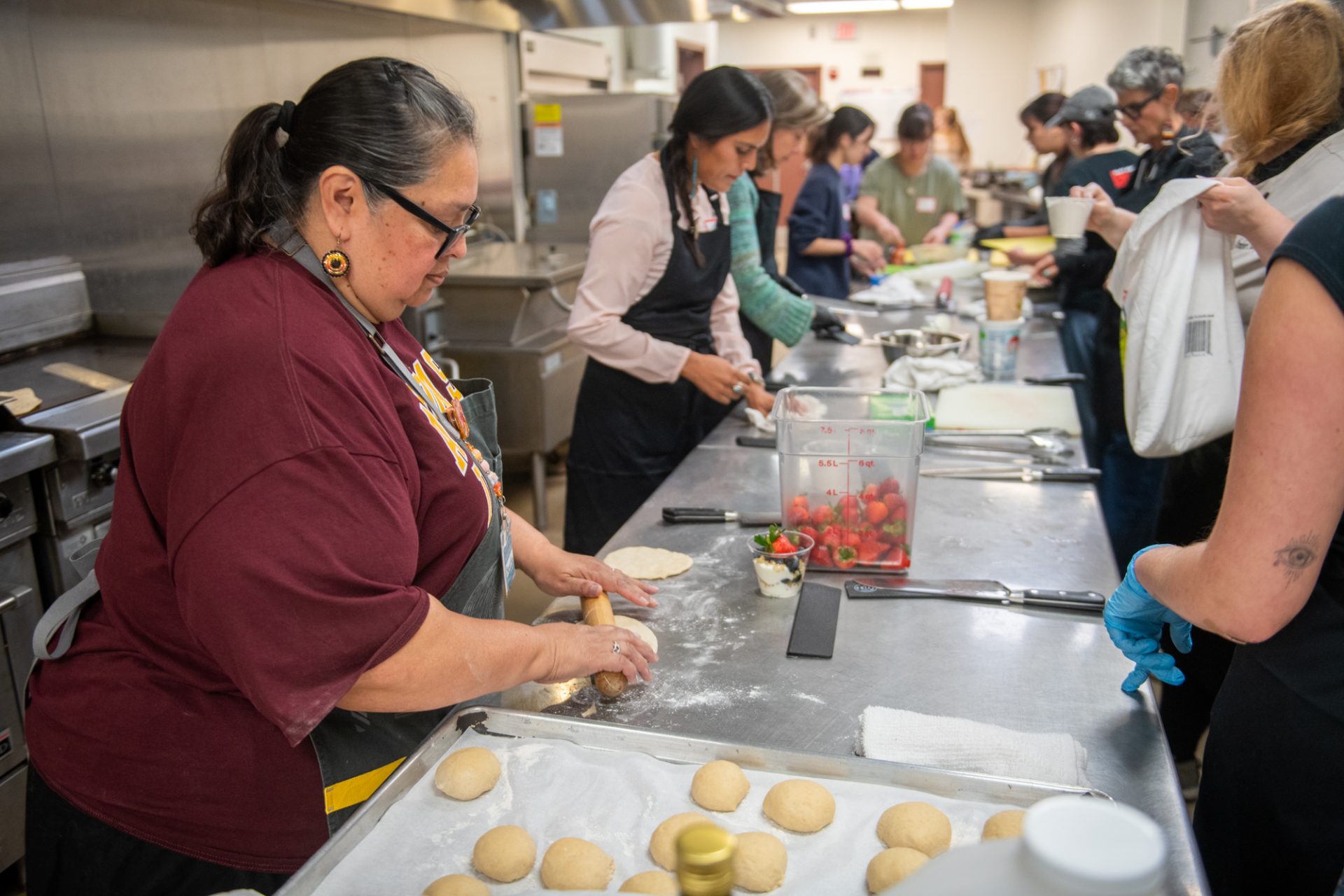 Shannon Reina Demonstrates Traditional Foods with ASU Students