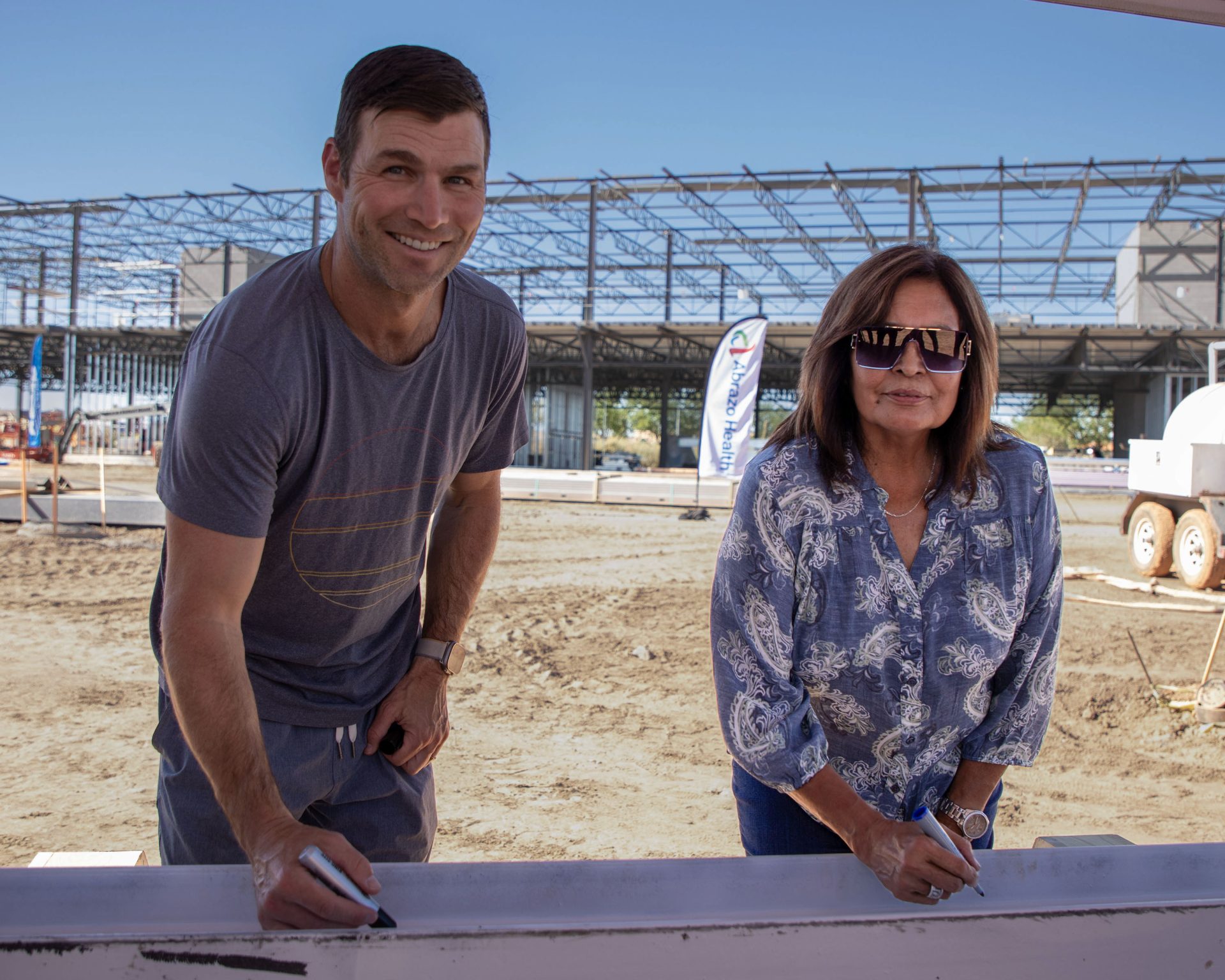 Arizona Sports Medicine Center Holds Beam-Signing on Tribal Land