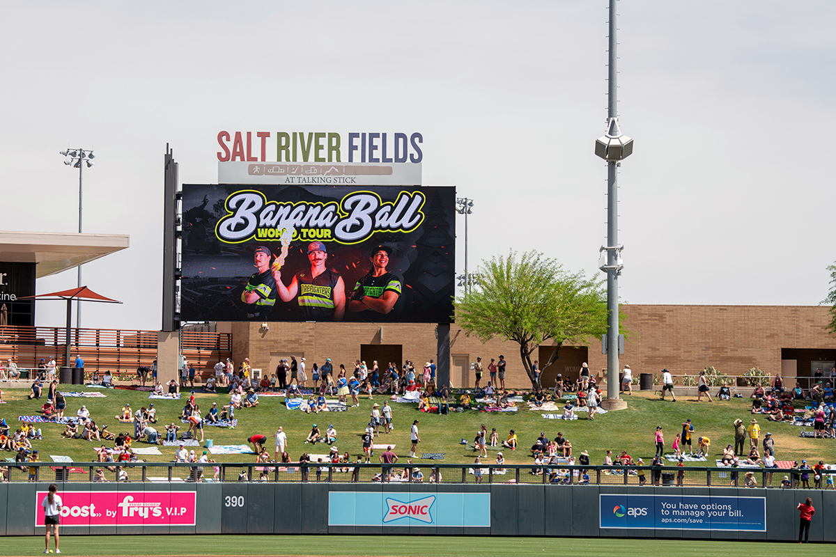 SRFD Firefighter Recognized at Banana Ball Game